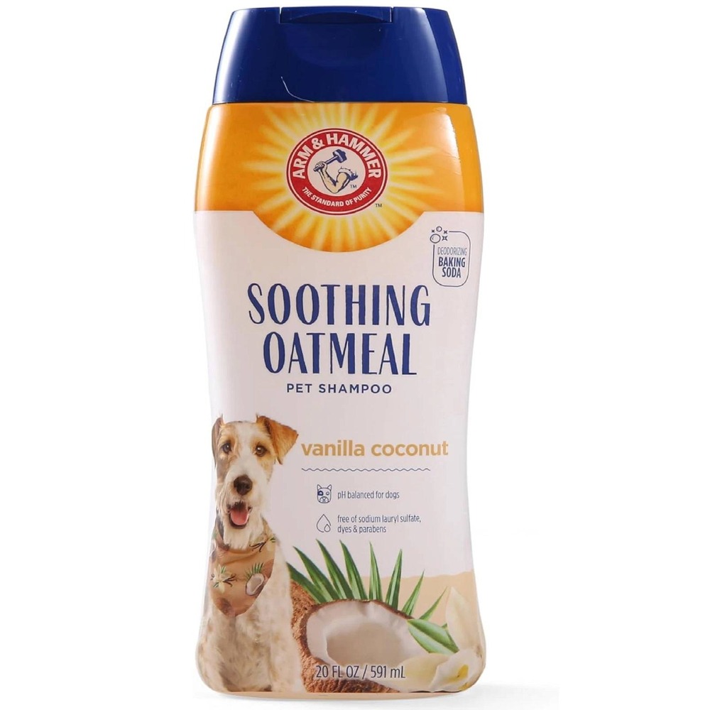 Arm & Hammer Soothing Oatmeal Dog Shampoo Vanilla Coconut 20oz NEW